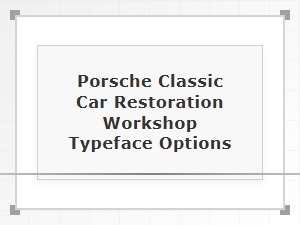 Porsche Restoration Workshop Font Pairings Guide
